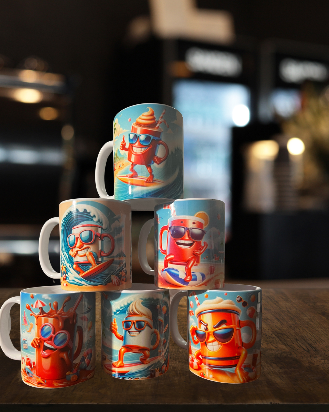 11oz Colorful Ceramic Coffee Mugs (Just select your number on the picture)