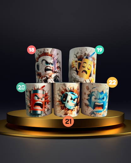 11oz Colorful Ceramic Coffee Mugs (Just select your number on the picture)