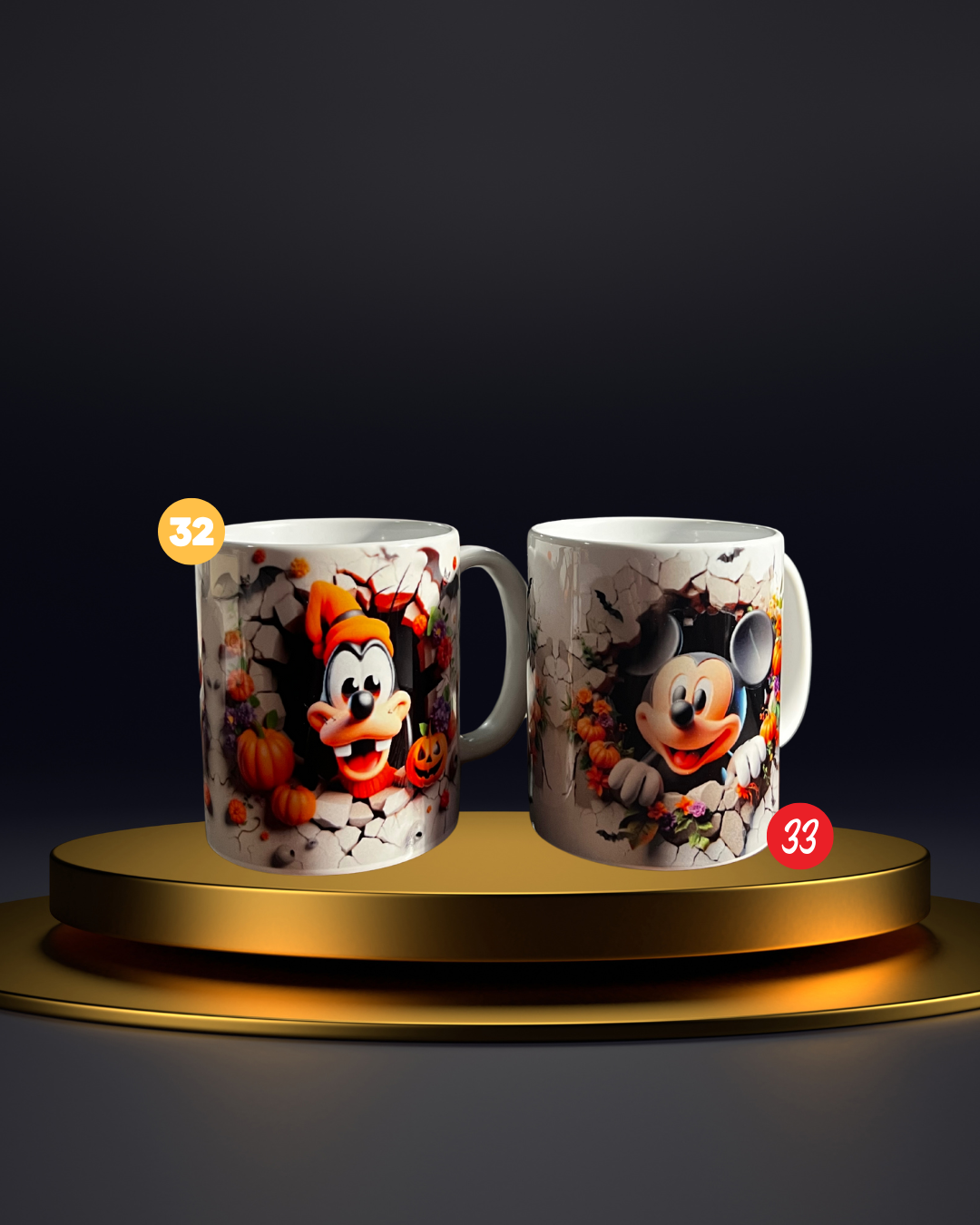11oz Colorful Ceramic Coffee Mugs (Just select your number on the picture)