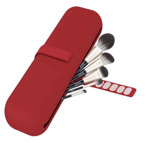 Silicone Red Makeup Brush Holder