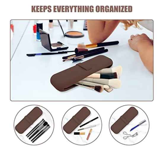 Silicone Red Makeup Brush Holder