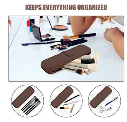 Silicone Red Makeup Brush Holder